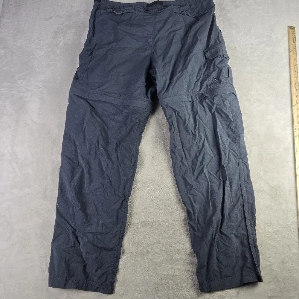 REI Hiking Pants Mens Large Lx32 Blue  Convertible Cargo Hiking Pants
